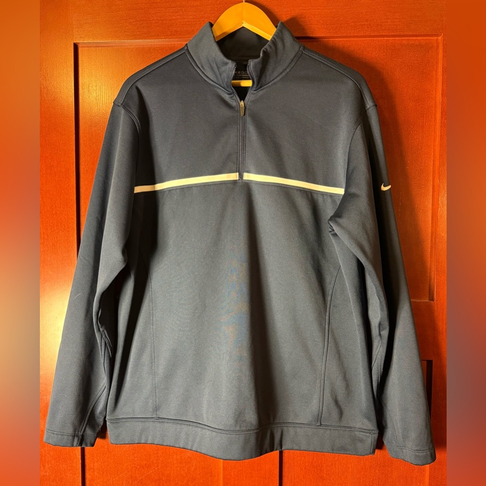 Nike Golf Men's Navy Therma-Fit Performance 1/4 Zip Pullover Size Large